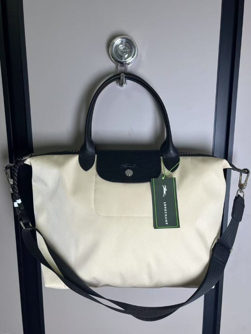 Longchamp White Crossbody Bag - Medium